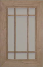 Allstyle Cabinet Doors: 9 Lite Frame Glass Cabinet Door Image